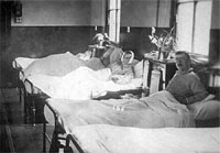 Η ιατρική περίθαλψη των ασθενών του 1940 από τον Ερυθρό Σταυρό