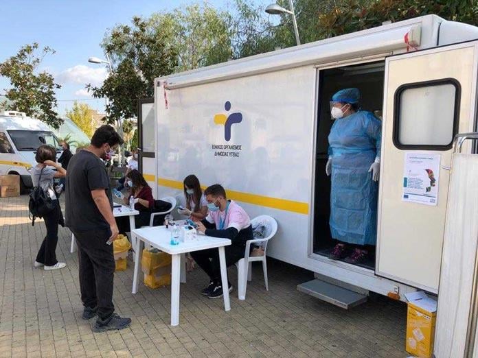 Σημεία μαζικών δειγματοληψιών από τις ΚΟΜΥ του ΕΟΔΥ